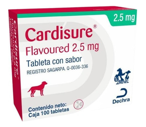 Cardisure Flavoured 2.5mg 100 Comprimidos | Dechra