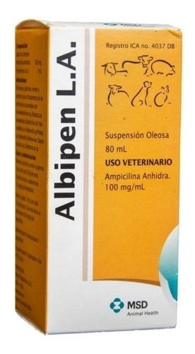 Albipen L.A. MSD Antibiótico Suspensión De Uso Animal 80 Ml