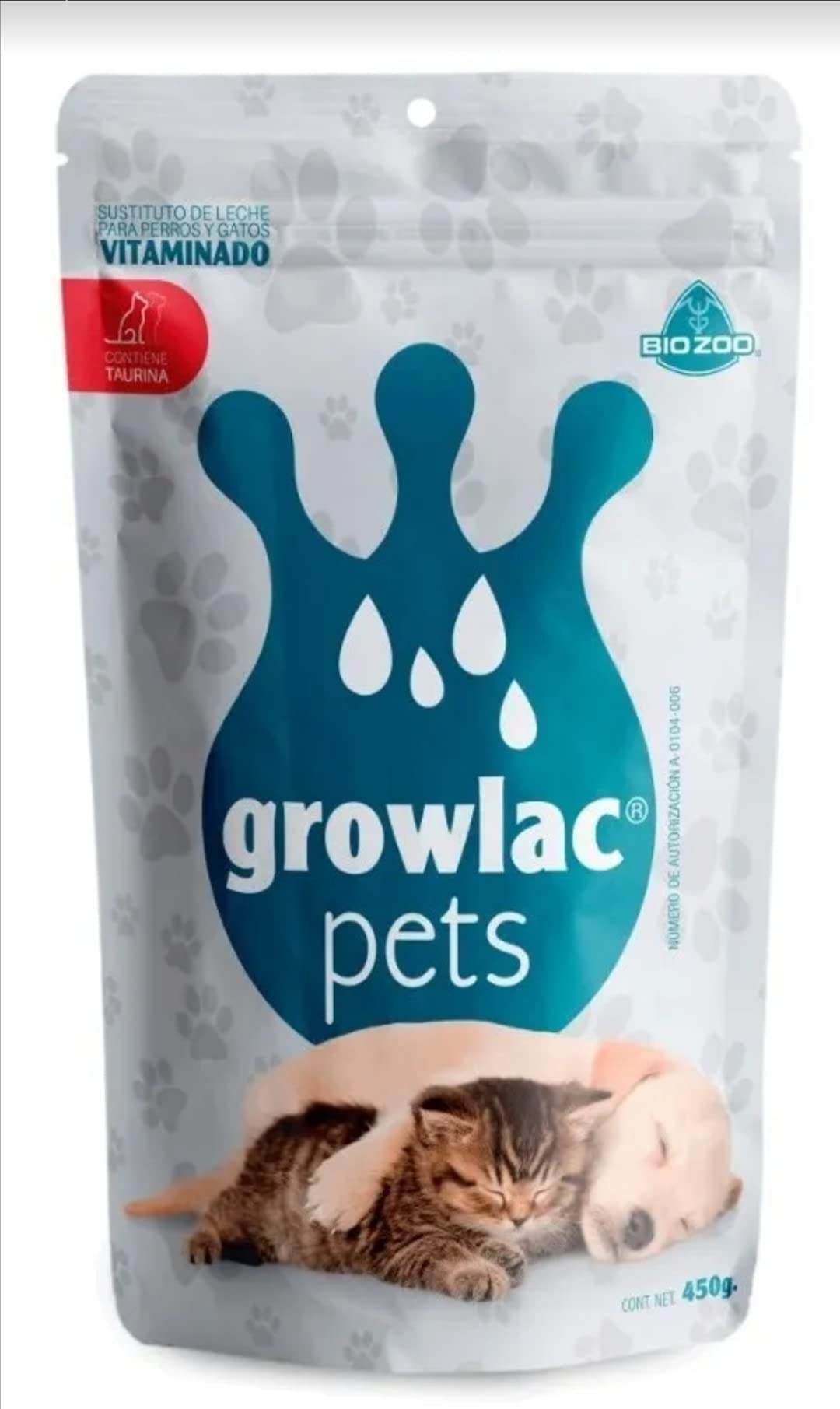 Bio Zoo Growlac Pets Leche para Perros y Gatos 450 g