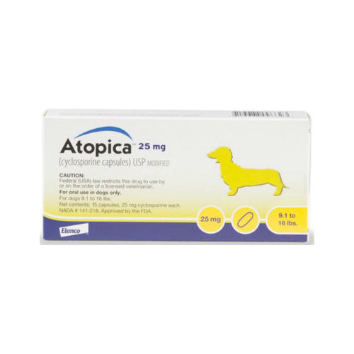 Atopica  Elanco 25 Mg 30 Tab. Tratamiento De Dermatitis