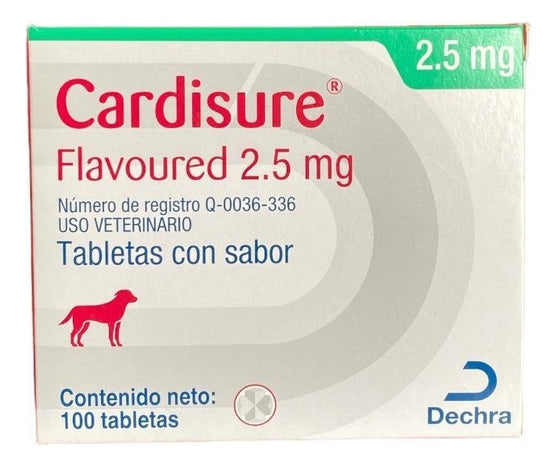 Cardisure Flavoured 2.5mg 100 Comprimidos | Dechra