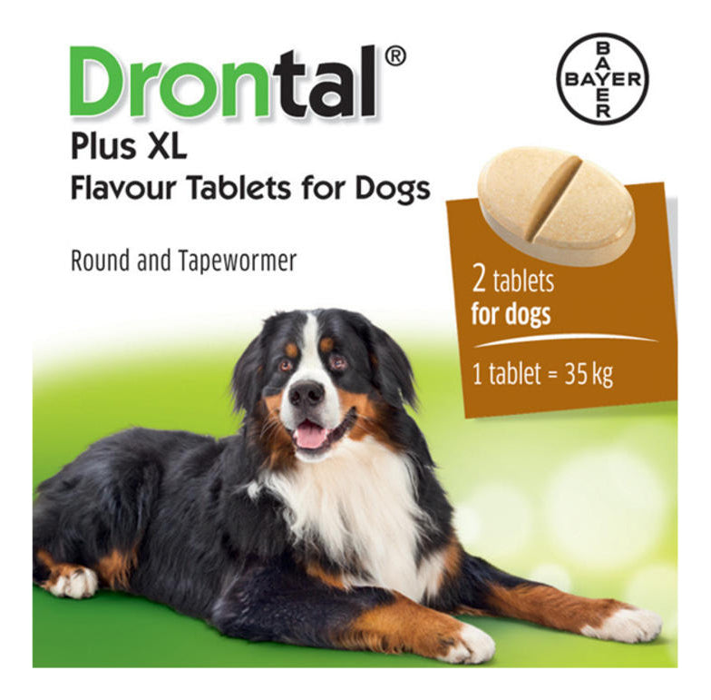 Drontal Perro 35 Kg 2 Tabletas Desparasitante Nematicida Elanco