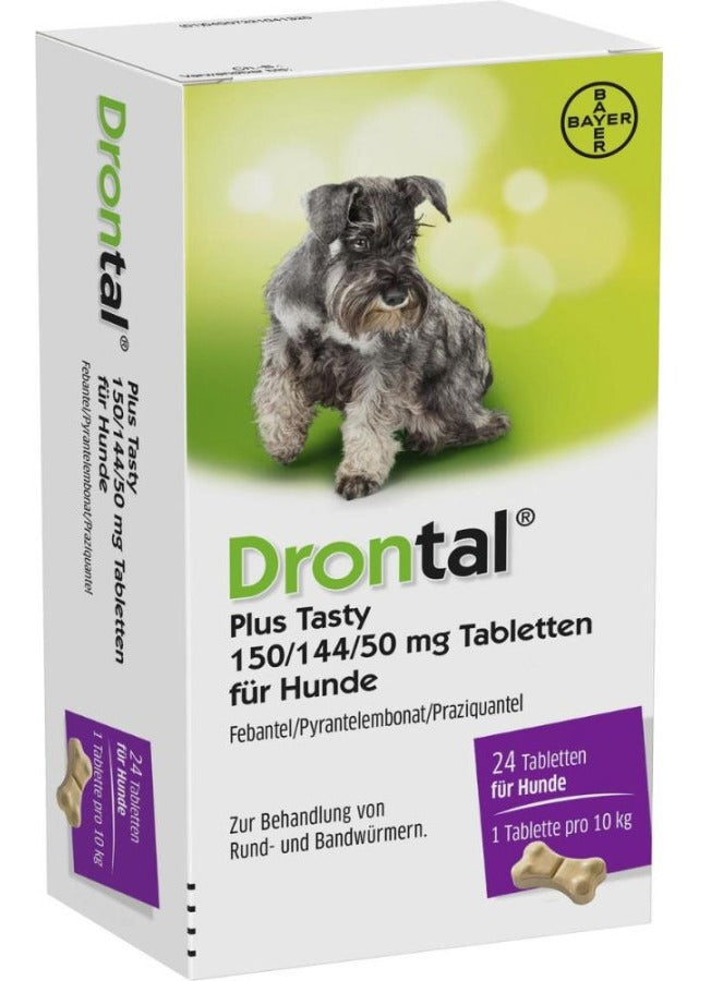 Drontal Perro 10 Kg 24 Tabletas Desparasitante Nematicida Elanco