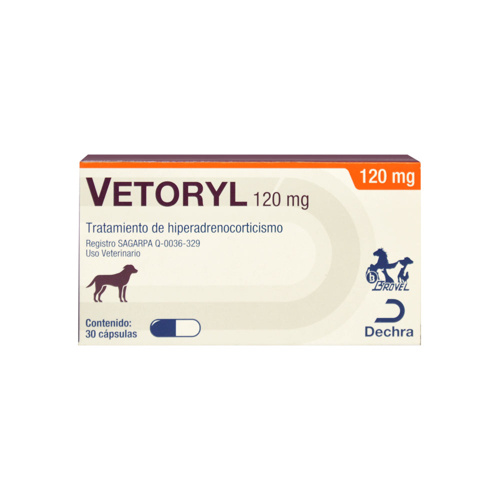 Vetoryl Trilostano 30 Capsulas Hiperadrenocorticismo