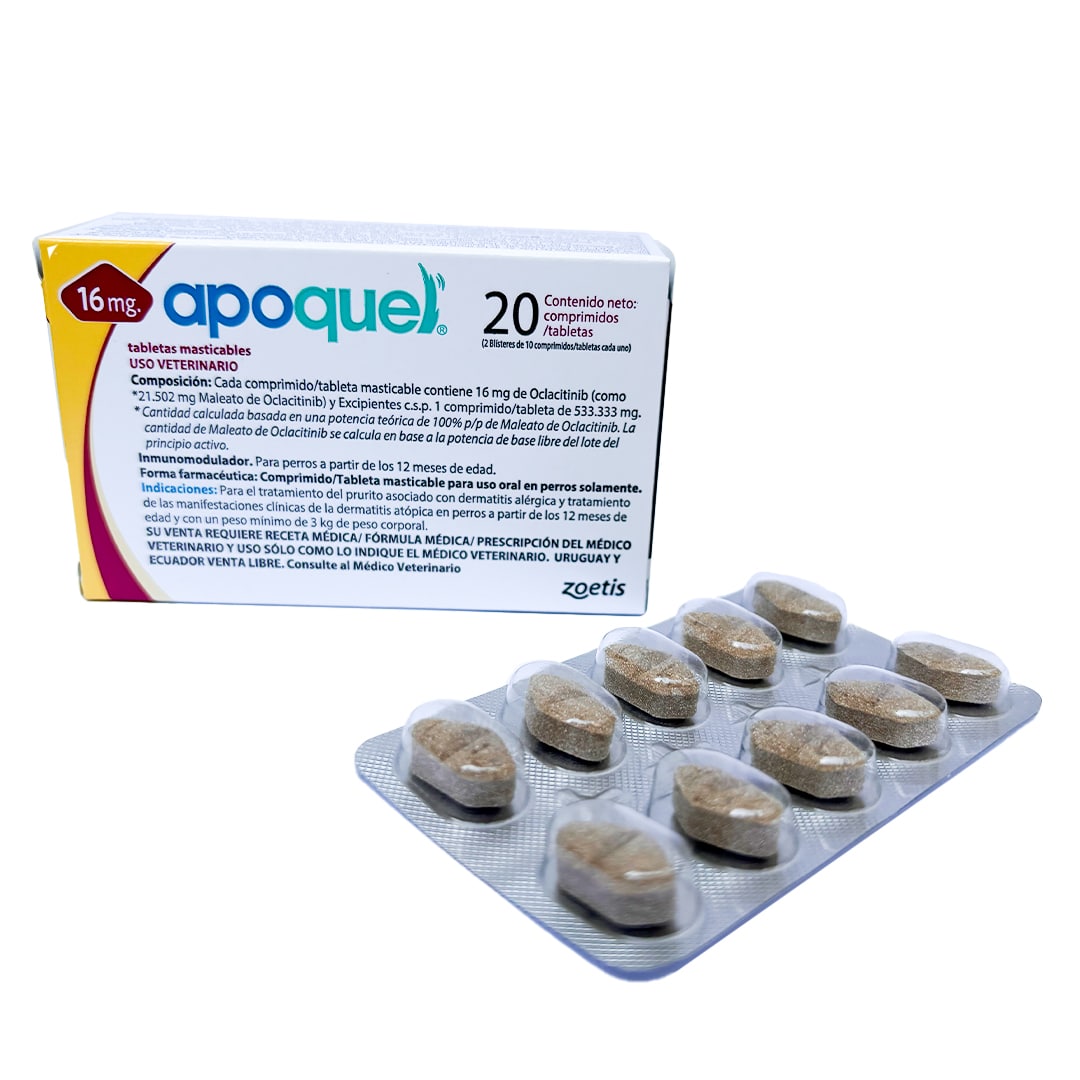 Apoquel Masticable 16 mg Dermatitis Atopica Perros Zoetis kin Care