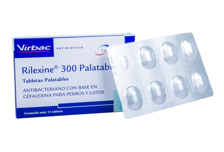 Rilexine Palatable 300 Caja 14 Tabletas Virbac